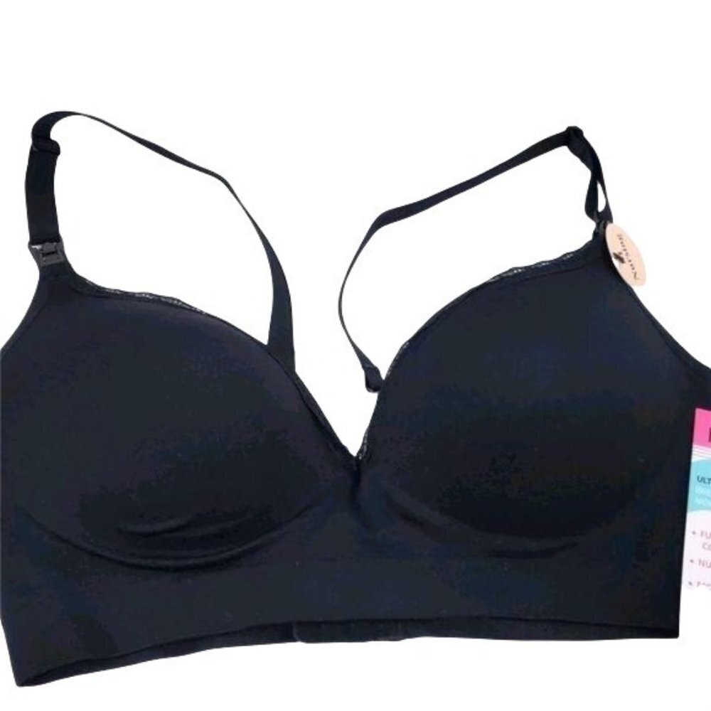Kathy Maternity women's Black Nursing Bra-M